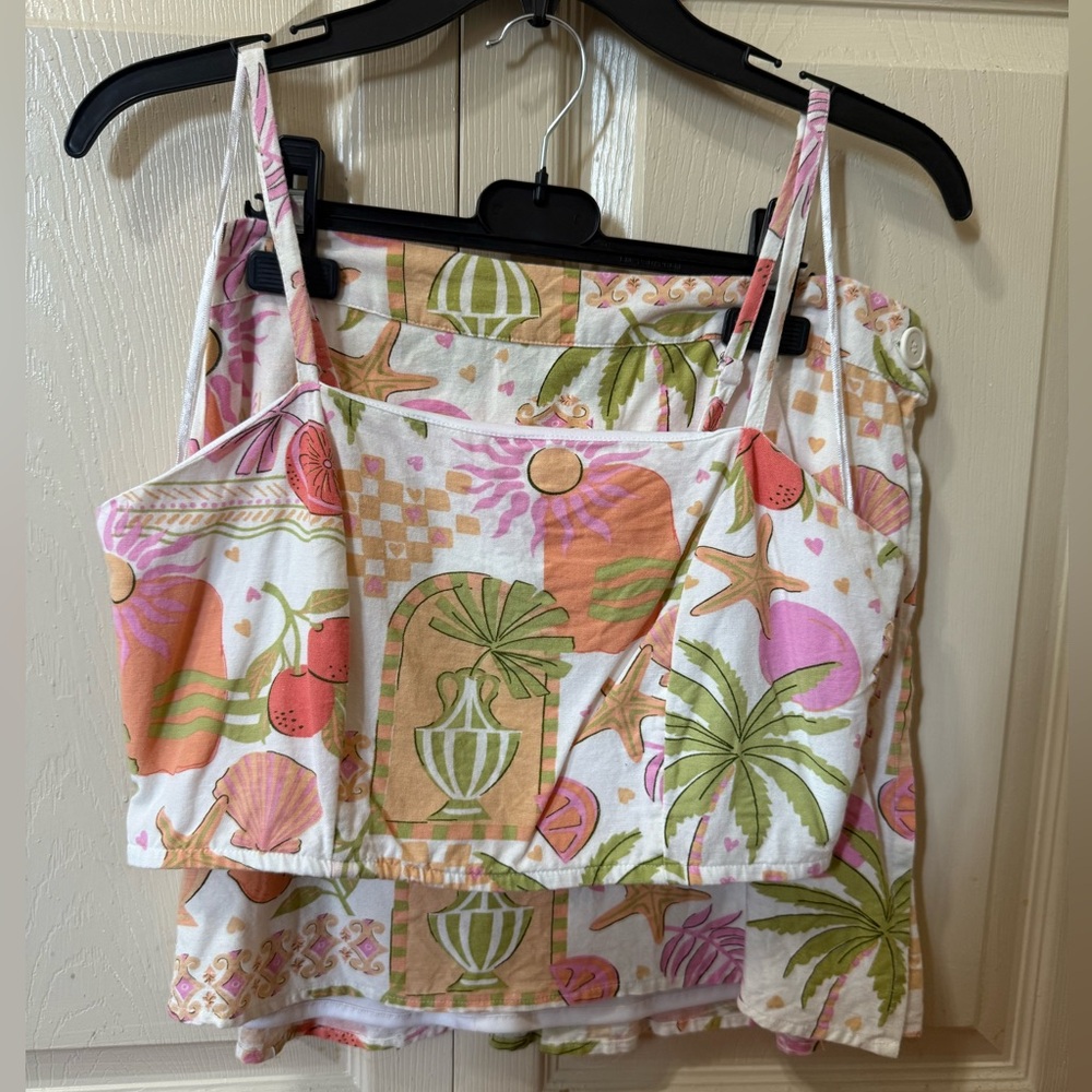 2 piece coastal tank and skirt set size medium